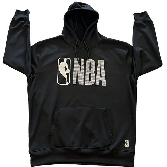 NBA Logo Black Polyester Sweatshirt SZ XXL - Picture 1 of 6
